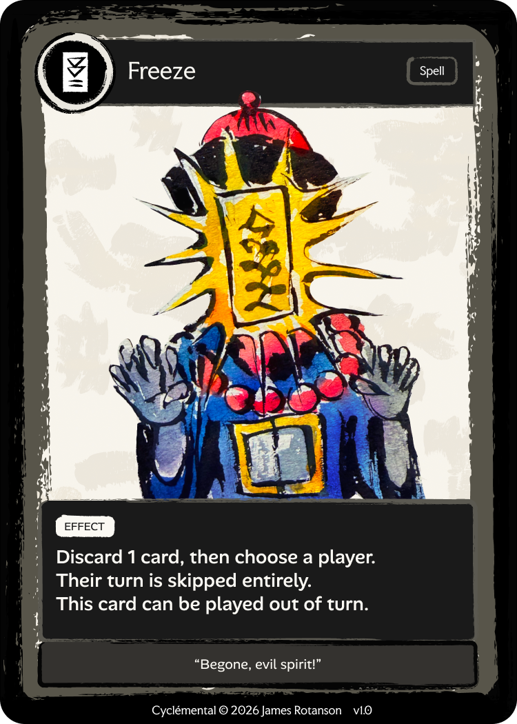 Freeze — Spell card